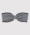 Baby-Haarband aus Bio-Baumwolle mit Marinestreifen blau SMOKING/weiss MARSHMALLOW