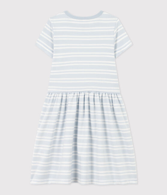Gestreiftes Kinderkleid aus Baumwolle für Mädchen GOMME/ MARSHMALLOW