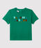 Kurzärmeliges Baby-T-Shirt aus Baumwolle mit Motiv grün GAZON