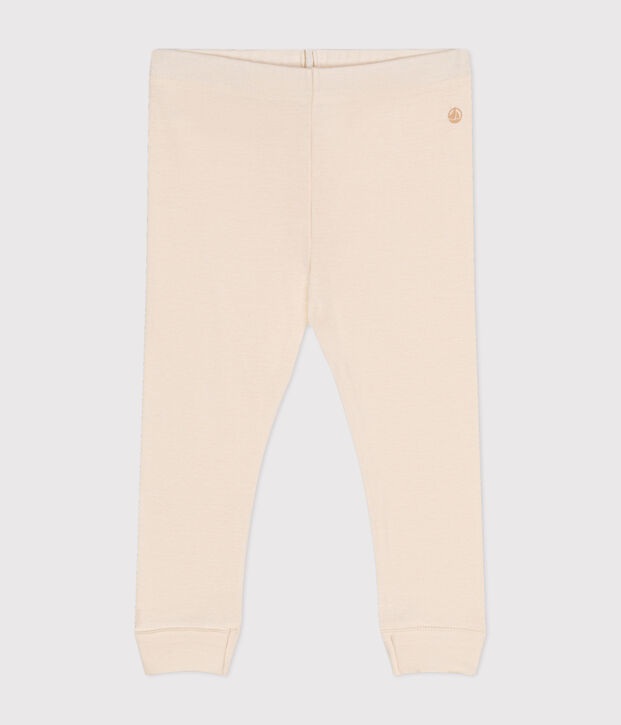 Baby-Leggings aus Baumwolle naturfarben