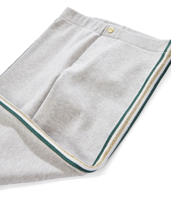 Kinder-Jegging Mädchen grau BELUGA CHINE
