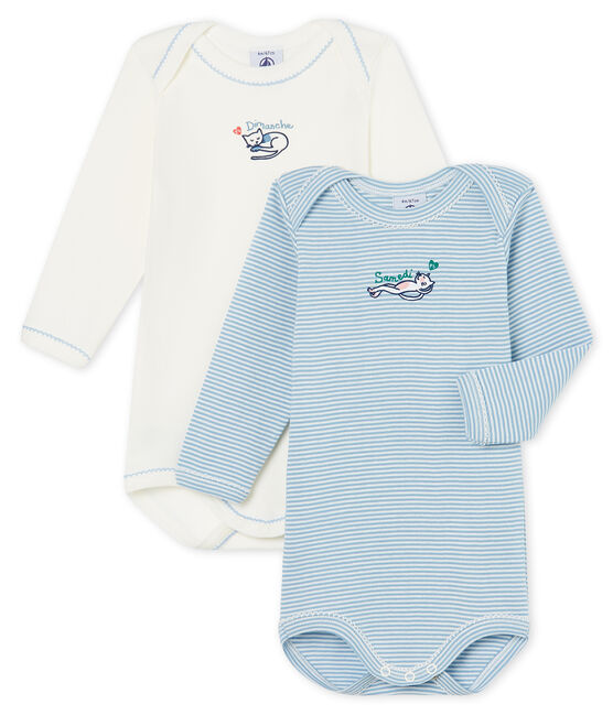 Zweier-Set langärmlige Baby-Bodys für Mädchen variante 1