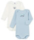 Zweier-Set langärmlige Baby-Bodys für Mädchen