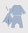 3-teiliges Baby-Set aus Baumwolle blau BEACH/ MARSHMALLOW