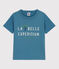 Kurzärmeliges Kinder-T-Shirt aus Baumwolle für Jungen blau LAVIS