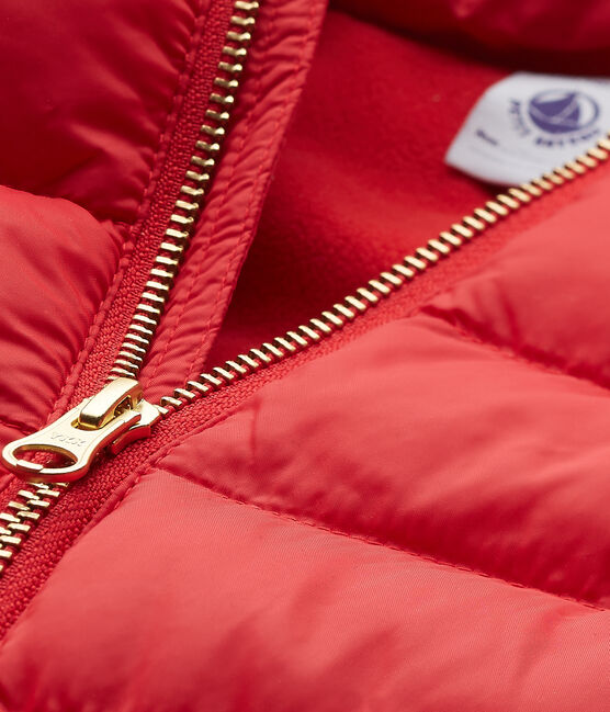 Mädchen-winterjacke mit Kapuze rot FROUFROU