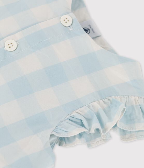Baby-Kleid aus Popeline mit Vichy-Karos BOLDAIR/ MARSHMALLOW