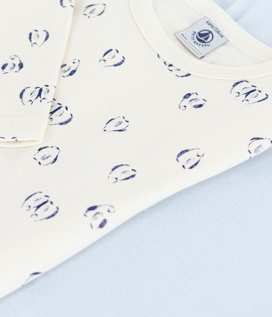Set langärmeliger Kinder T-Shirts aus bedruckter Baumwolle variante 1