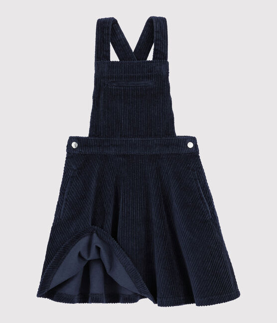 Kinder-Latzkleid für Mädchen blau SMOKING