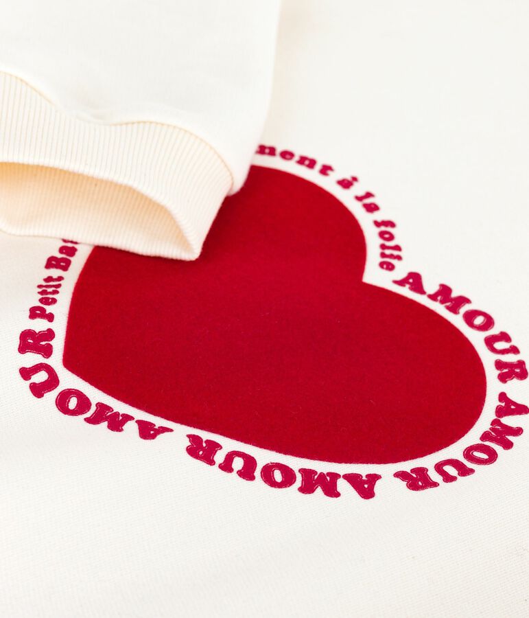 Damen-Sweatshirt aus Baumwolle naturfarben