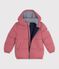 Einfarbige Kinder-Winterjacke rosa