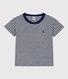 Gestreiftes Kinder-T-Shirt aus Baumwolle für Jungen