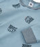 Rippstrick-Pyjama für kleine Jungen blau ACIER/weiss MULTICO