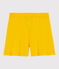 Kinder-Shorts aus Baumwolle für Mädchen gelb JAUNE