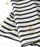 Marinière femme décolletée dans le dos. Petit bateau x Marie-Agnès Gillot beige COQUILLE/blau SMOKING