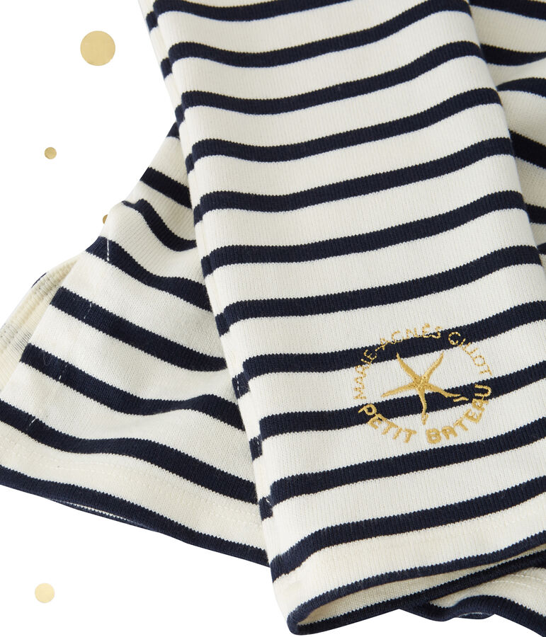 Marini&egrave;re femme d&eacute;collet&eacute;e dans le dos. Petit bateau x Marie-Agn&egrave;s Gillot weiss/blau