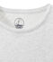 Damen-Top aus federleichtem, gedoppeltem Jersey grau POUSSIERE CHINE