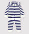 Baby-Jogginganzug für Jungen weiss MARSHMALLOW/blau SMOKING