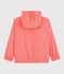 Kinder-Windjacke aus recyceltem Polyester Mädchen - Jungen rosa GROSEILLER/weiss MARSHMALLOW