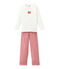Mädchen Schlafanzug rot TERKUIT/weiss MARSHMALLOW