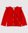 Baby-Cardigan aus Molton für Mädchen rot TERKUIT