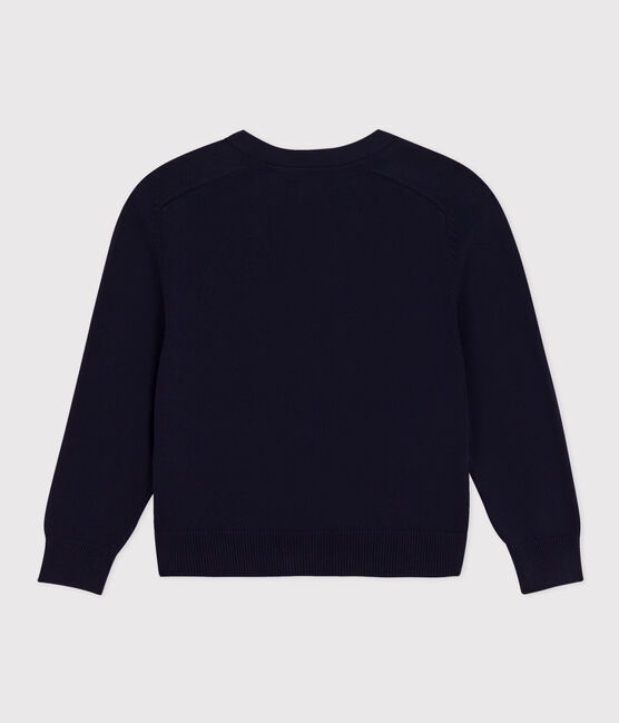 Kinder-Cardigan aus Baumwolle für Jungen blau SMOKING