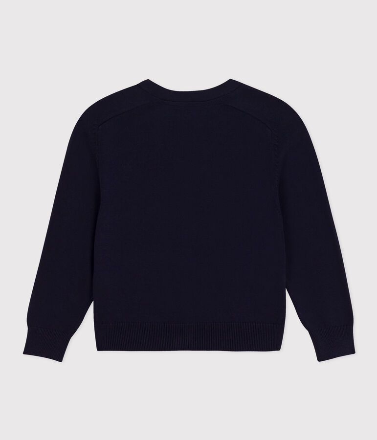 Kinder-Cardigan aus Baumwolle f&uuml;r Jungen blau SMOKING