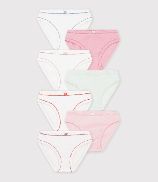 Set Kinder-Slips aus einfarbiger Baumwolle vielfarbig