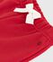 Baby-Hose aus einfarbiger Baumwolle rot POMPEI