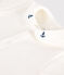 Baby-Strampler aus Baumwolle mit besticktem Kragen weiss MARSHMALLOW