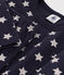 Kinderpyjama aus Doppeljersey mit Sternmotiv blau SMOKING/weiss MARSHMALLOW