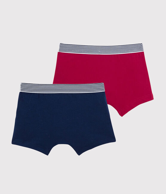 2er-Set Boxershorts aus Bio-Baumwolle und Elastan für Jungen variante 1