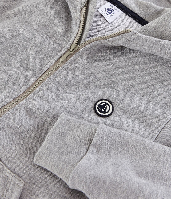 Kinder-Sweatshirt mit Kapuze für Jungen grau SUBWAY CHINE