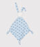 Baby-Kuscheltier aus bedruckter Baumwolle blau TOUDOU/ ALASKA