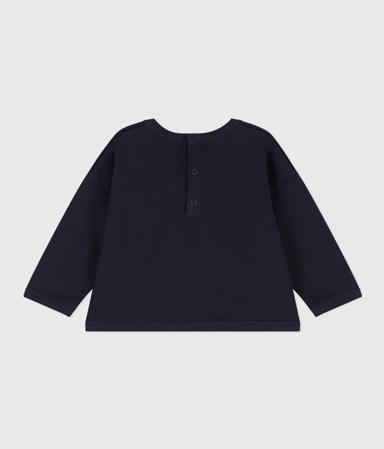 Baby-Sweatshirt aus Molton blau SMOKING