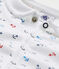Kurzer Baby-Jungen-Einteiler mit Print weiss ECUME/weiss MULTICO