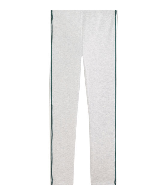 Kinder-Jegging Mädchen grau BELUGA CHINE
