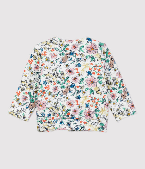 Gesteppter Baby-Cardigan. weiss MARSHMALLOW/weiss MULTICO
