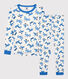 Kinderpyjama aus Baumwolle in schmaler Passform mit Tiermotiv für Jungen