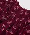 Lang&auml;rmeliges Baby-Kleid aus Feincord mit Blumenmuster rot/vielfarbig