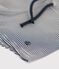 Baby-Badeshorts aus recyceltem Material blau MEDIEVAL/weiss MARSHMALLOW