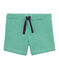 Gestreifte Baby-Shorts für Jungen grün PIVERT/weiss MARSHMALLOW