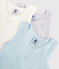 3er-Set kurzärmelige, pastellfarbene Baby-Bodys variante 1