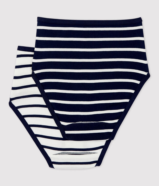 2er-Set Taillenslips aus Baumwolle f&uuml;r Damen vielfarbig