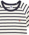 Rippstrick-Kurzpyjama für Jungen weiss MARSHMALLOW/blau SMOKING