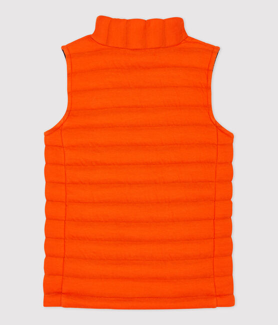 Kinder-Blouson aus gestepptem Doppeljersey für Mädchen / Jungen orange CAROTTE