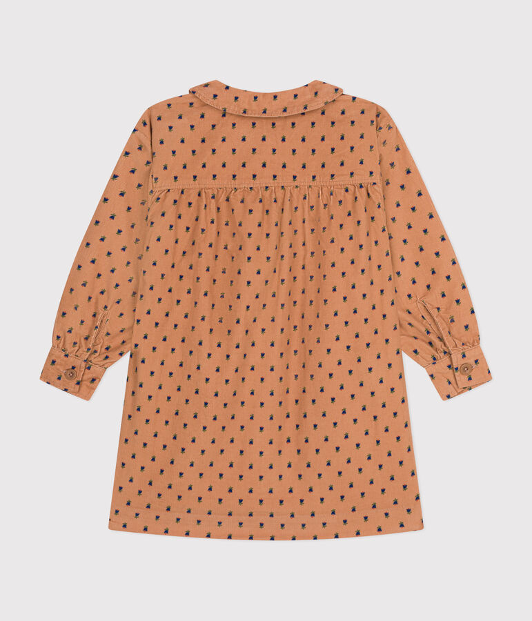 Kinderkleid mit Blumenmotiv aus Cord f&uuml;r M&auml;dchen SIENNA/ MULTICO