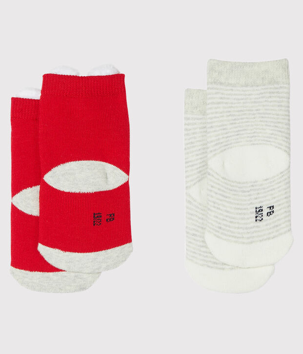 2er-Set Babysocken rot
