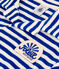 Kurzärmeliges Poloshirt aus Bouclé-Frottee Kinder/Jungen blau SURF/ AVALANCHE