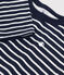 Langärmeliges Kinder-T-Shirt aus Doppeljersey für Jungen blau SMOKING/weiss MARSHMALLOW